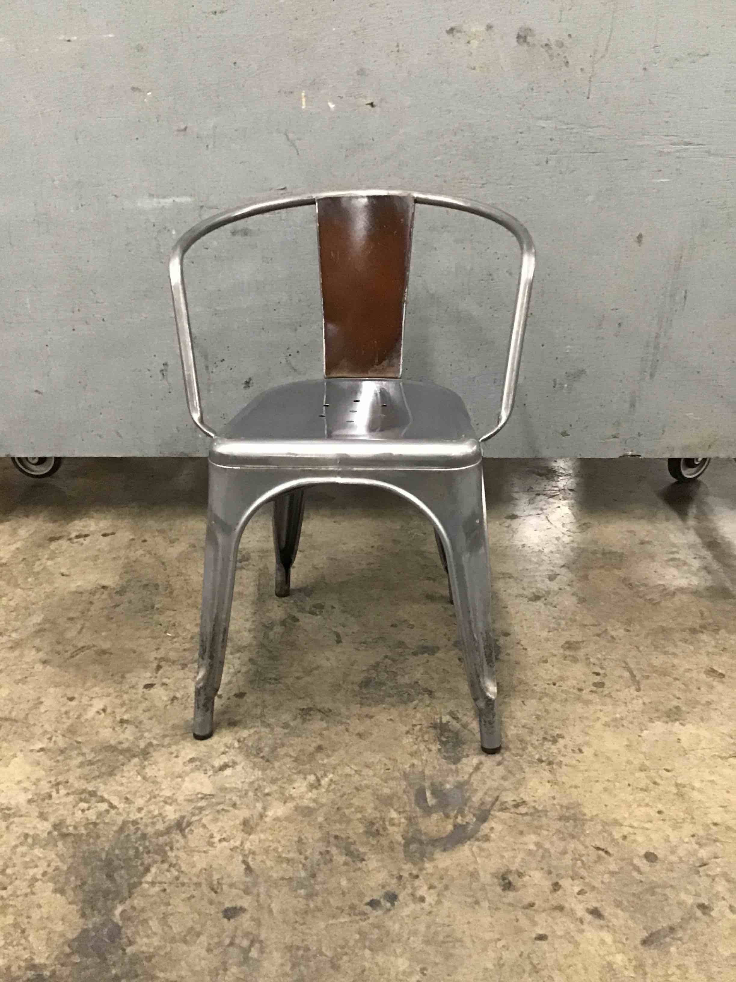 Metal Chair With Wood Back