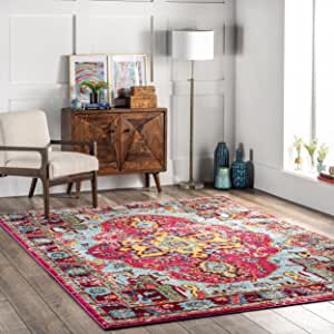 nuLOOM Waterfall Vintage Abstract Area Rug