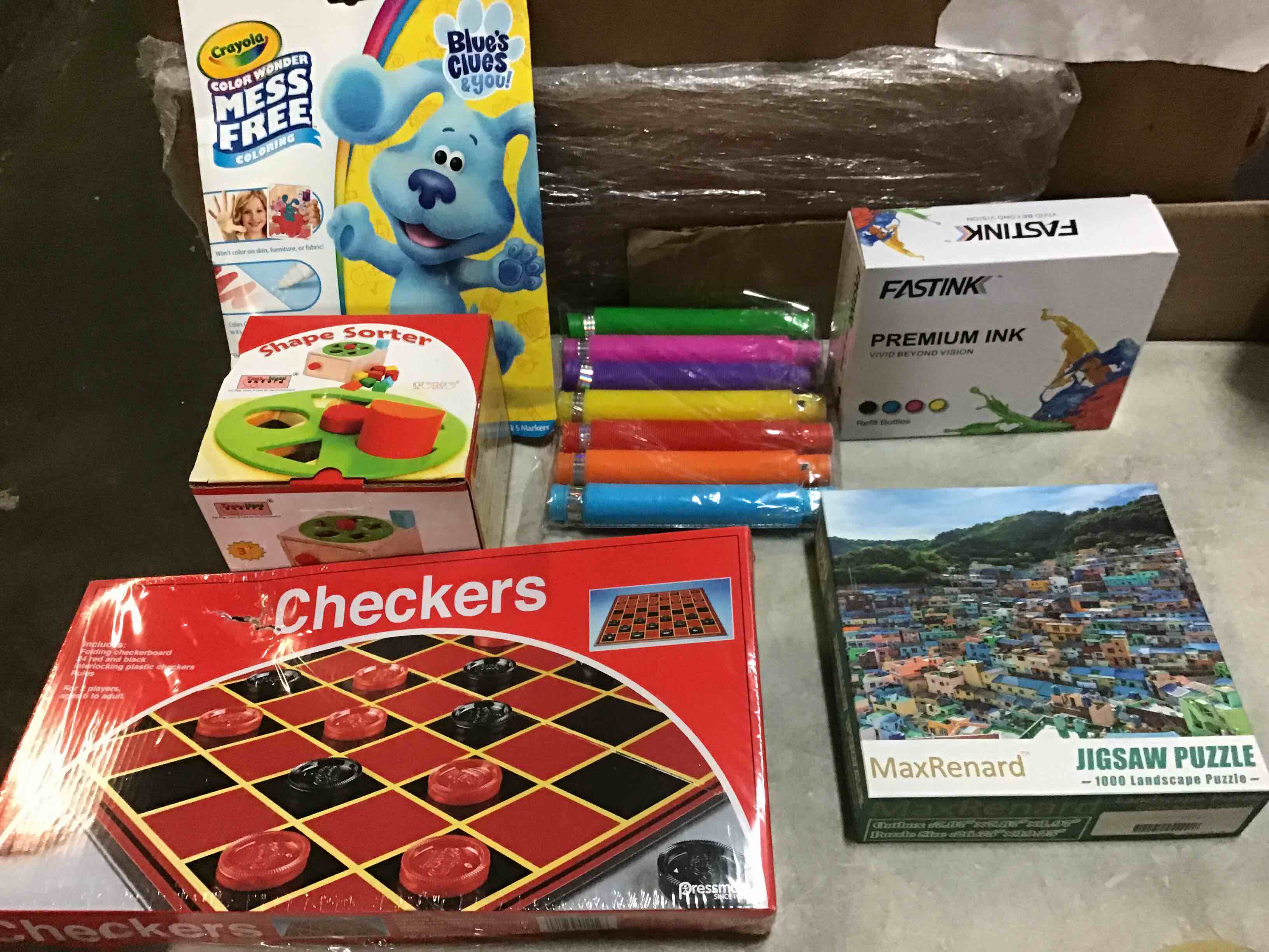 Assorted of various children's toys