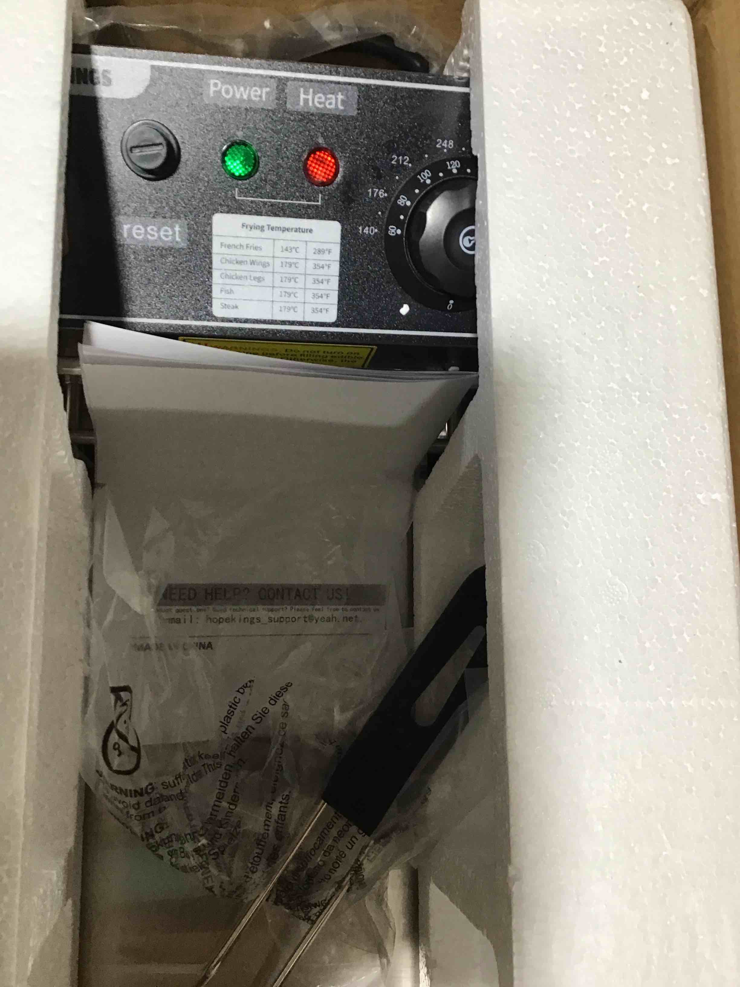 Wesoky Deep Fryer with Basket for Home and Commercial Use, 6.34QT/6L Food Capacity Electric Fryer, Stainless Steel Countertop Oil Fryer for French Fries, Chicken, Fish, Donuts, Wings