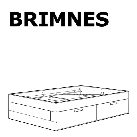 BRIMNES BED FRAME PARTS - THIS IS NOT THE COMPLETE BED !