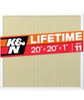 K&N 20x20x1 AC Furnace Air Filter; Lifetime Washable Reusable Filter; Merv 11; Filters Allergies  Pollen  Smoke  Dust  Pet Dander  Mold  Smog  and More; Breathe Clean Fresh Air: HVC-12020