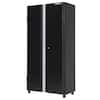 Ready-to-Assemble 24-Gauge Steel Freestanding Garage Cabinet in Black (36 in. W x 72 in. H x 18 in. D)