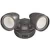 Commercial-Electric-Dusk-to-Dawn-Sensor-Bronze-Exterior-Outdoor-Twin-Head-LED-Flood-Light-Security-1200-to-2400-Lumens