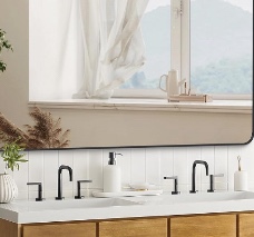 Tyro Bathroom Decorative Home Decor Corner Hangs Accent Mirror