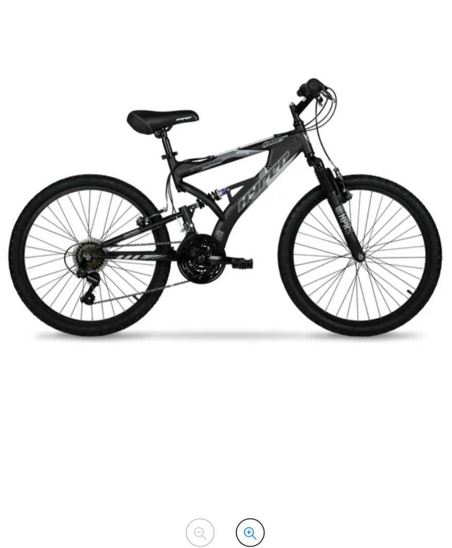 Hyper 24" Boy's Havoc Mountain Bike, Black, Recommended Ages 10 to 14 Years Old