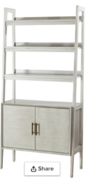 jozsef 76h x 36w solid wood ladder bookcase