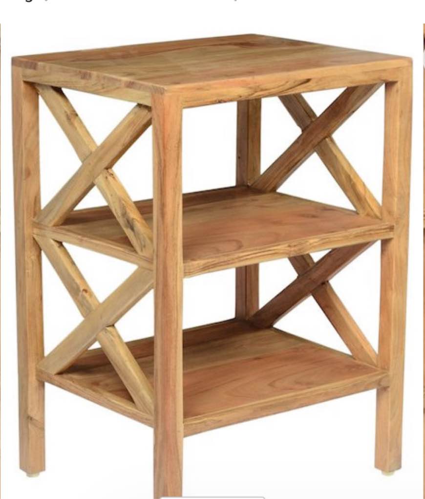 Yosaira Solid Wood End Table