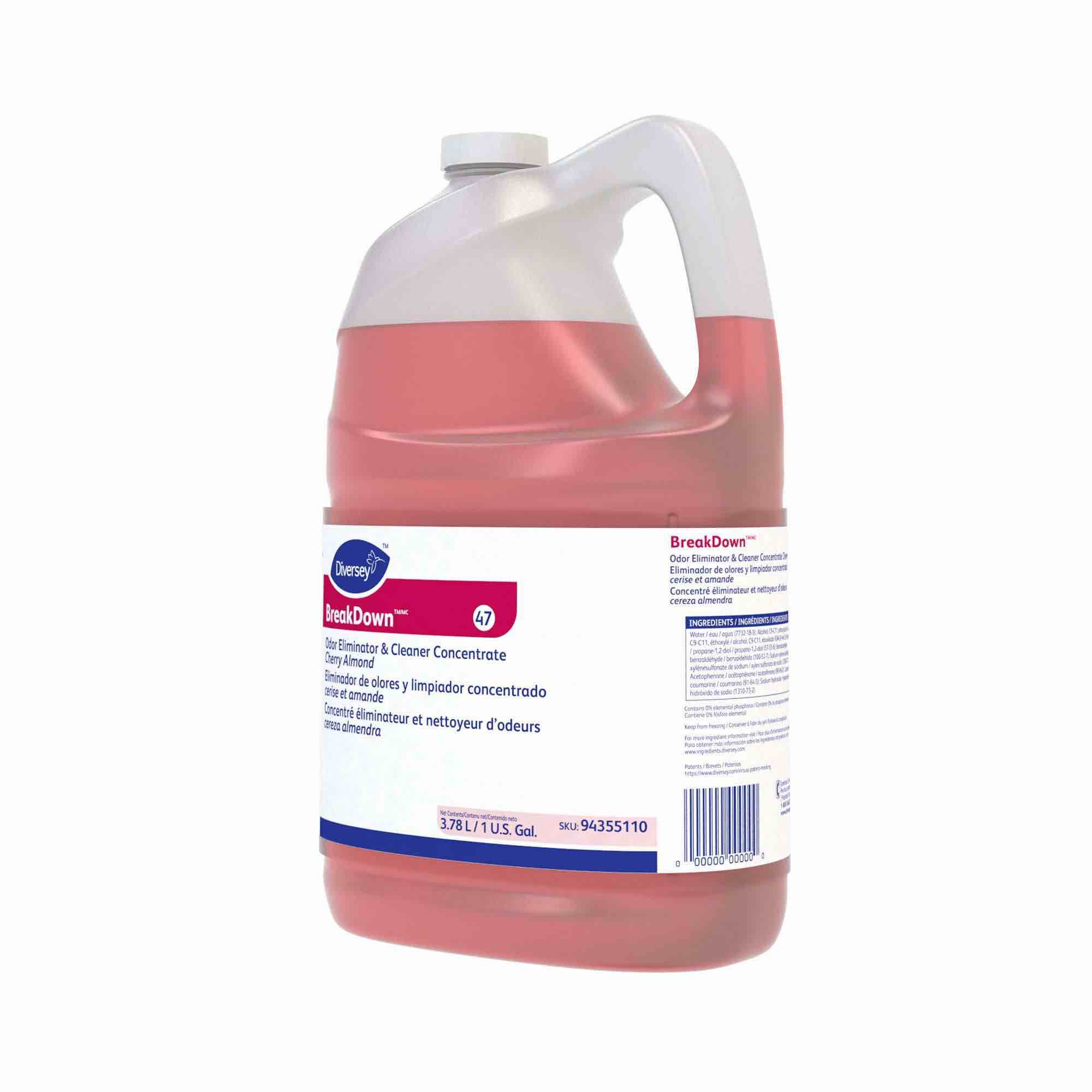 Diversey Care 94291110 Breakdown Odor Eliminator, Fresh Scent, Liquid 1 Gal Bottle