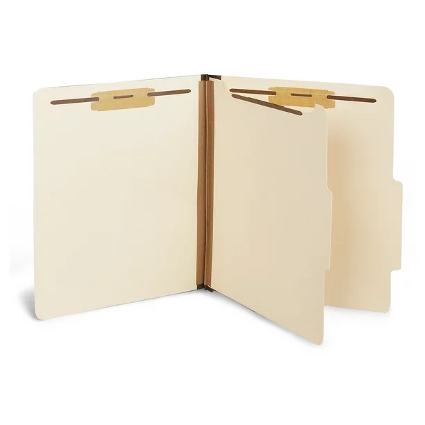 Staples 10% Recycled Classification Folder 1-Divider 1.75" Expansion Letter Size (10/Carton)
