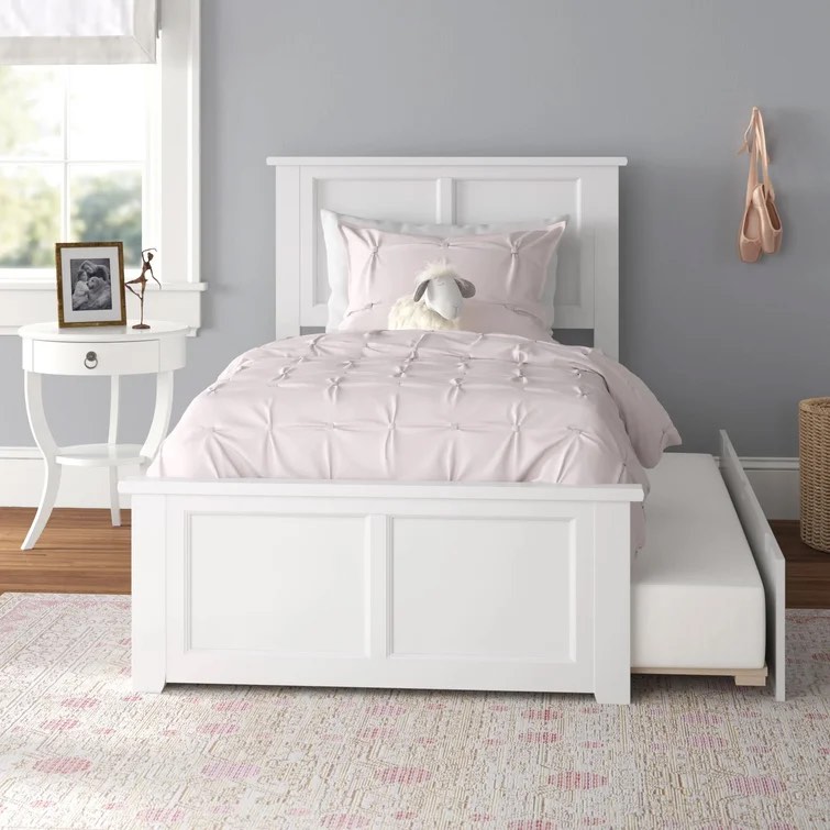 Espinoza Solid Wood Platform Standard Full Bed with Trundle by Three Posts™