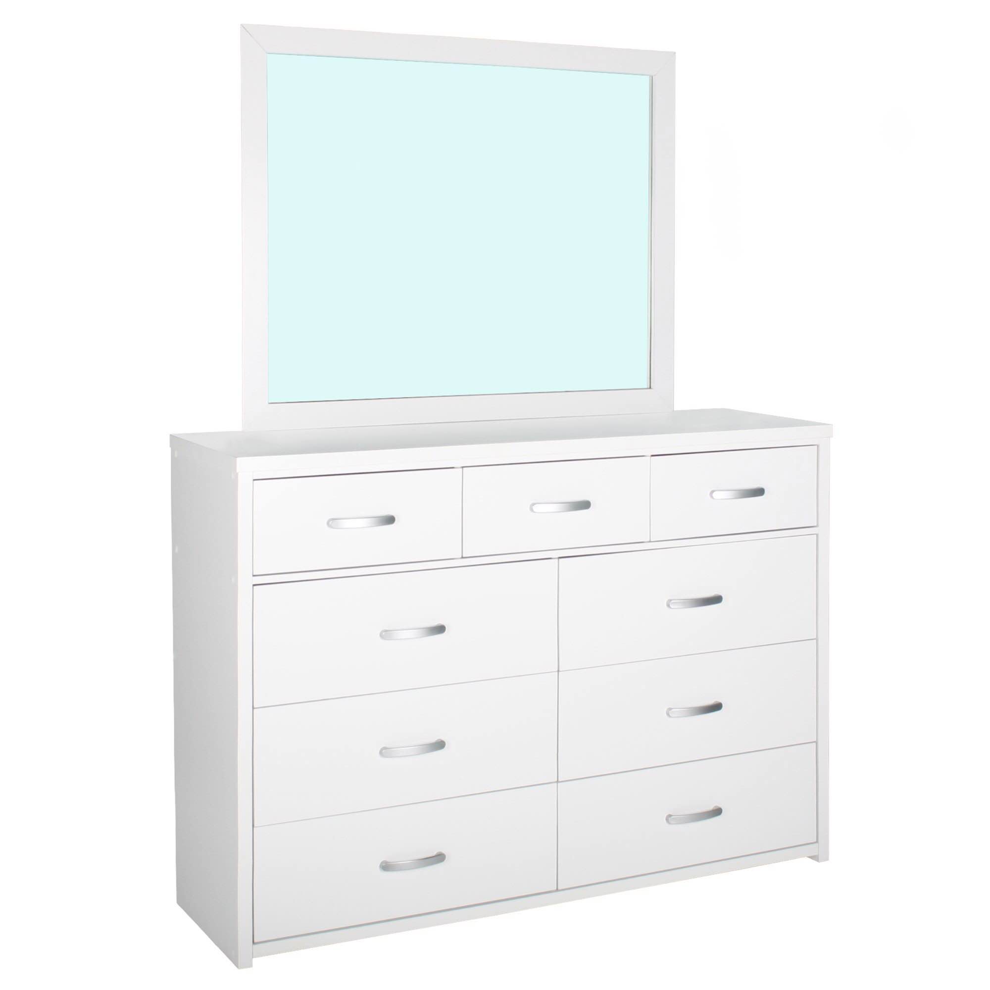 Better Home Products Majestic Super Jumbo 9-Drawer Double Dresser in White (box 2 of 3)