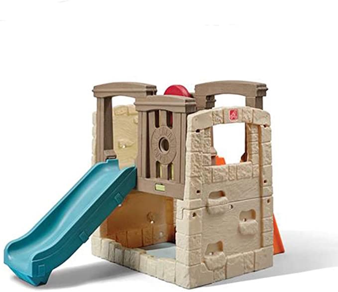 Naturally Playful Woodland Climber II – Kids Activity Outdoor Playset for Children Age 2-6 – Sturdy Plastic Climbing Frame with Backyard Slide & Climbing Wall – Easy Set Up(Box 3 of 3)