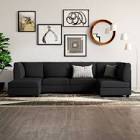 Roeder 6 - Piece Upholstered Sectional(2 Boxes /1 corner /1 Armless chair ) INCOMPLETE SET