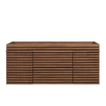 Render 48" W x 18" D x 20" H Wall-Mounted Single Bathroom  INCOMPLETE ( box 1 of 2) 