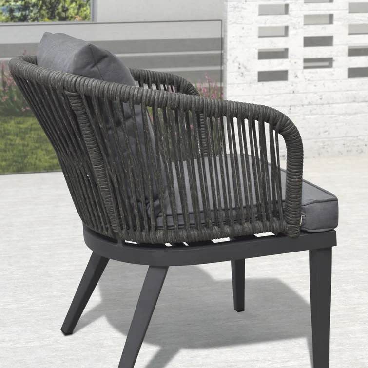 Red Barrel Studio® 11 Pieces Patio Dining Sets All-weather Wicker Patio Furniture With Large Size Rectangular Table Seating Sets For Garden Backyard Deck Outdoor Dining Sets With Cushions And Pillows INCOMPLETE ( 2 chairs only) 