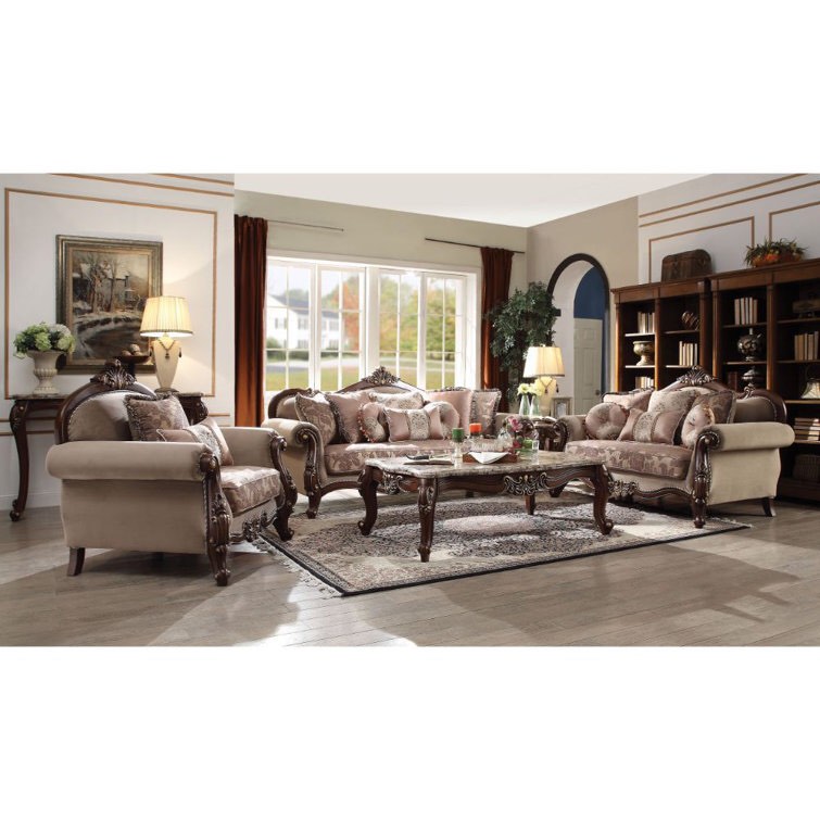 Astoria Grand Dandre 88'' Upholstered Sofa and armchair set (2 pieces for pickup, 3 seat sofa and armchair only)