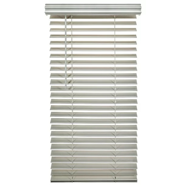 A Better Blind - Premium 2 Inch Cordless Fauxwood Horizontal Window Blinds - Smooth Snow White Color - 36 x 60 (2 pieces)