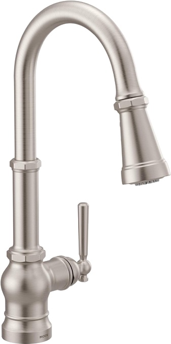Peterson One-Handle Pull Down Single Handle Kitchen Faucet with Power Boost