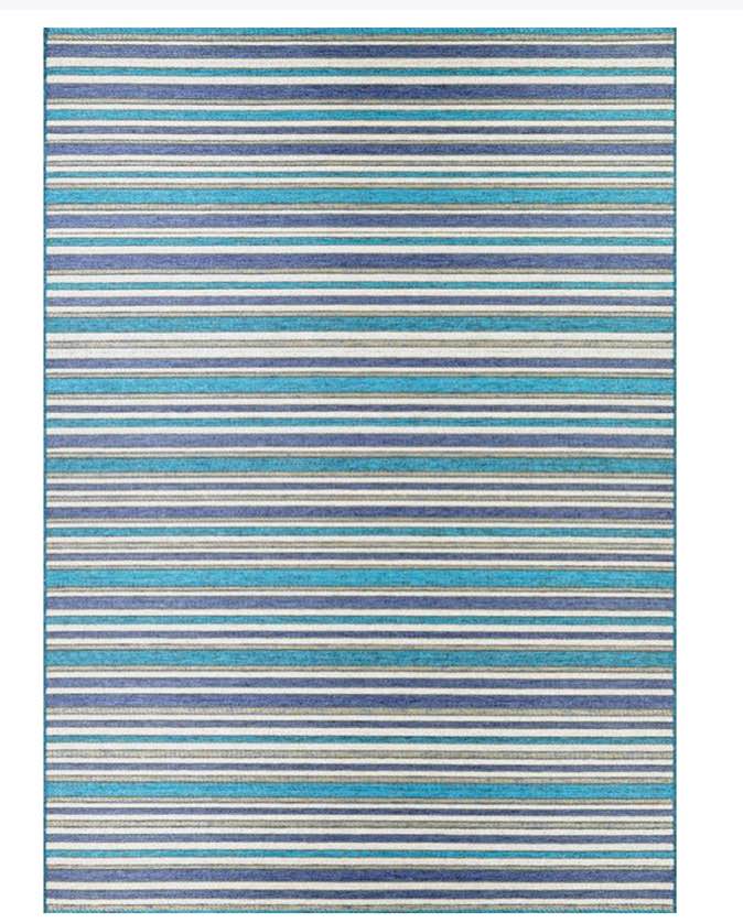 Couristan Cape 1403-0002 Brockton Cobalt Teal Area Rug, size unknown
