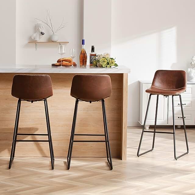 30” brown barstool