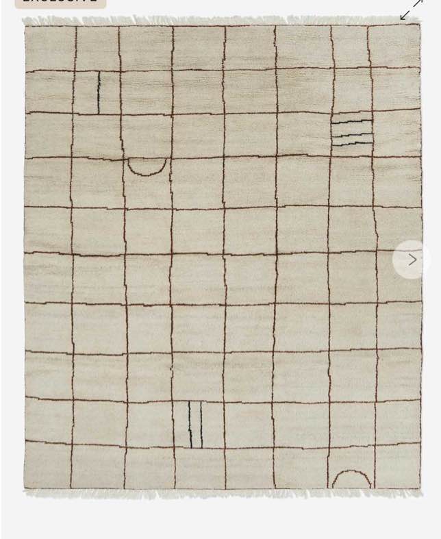 IRREGULAR GRID RUG 10’ X 14’  (A0151289)