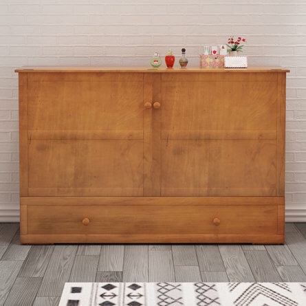 Queen Storage Murphy Bed with Mattress (incomplete 1 box only)