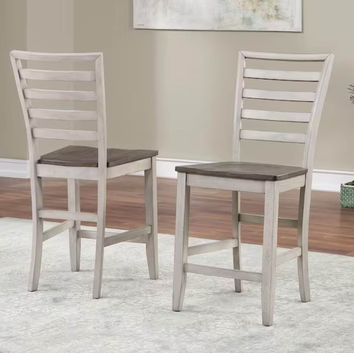 Abacus Counter Chair (Set of 2) (incomplete no hardware no front legs)