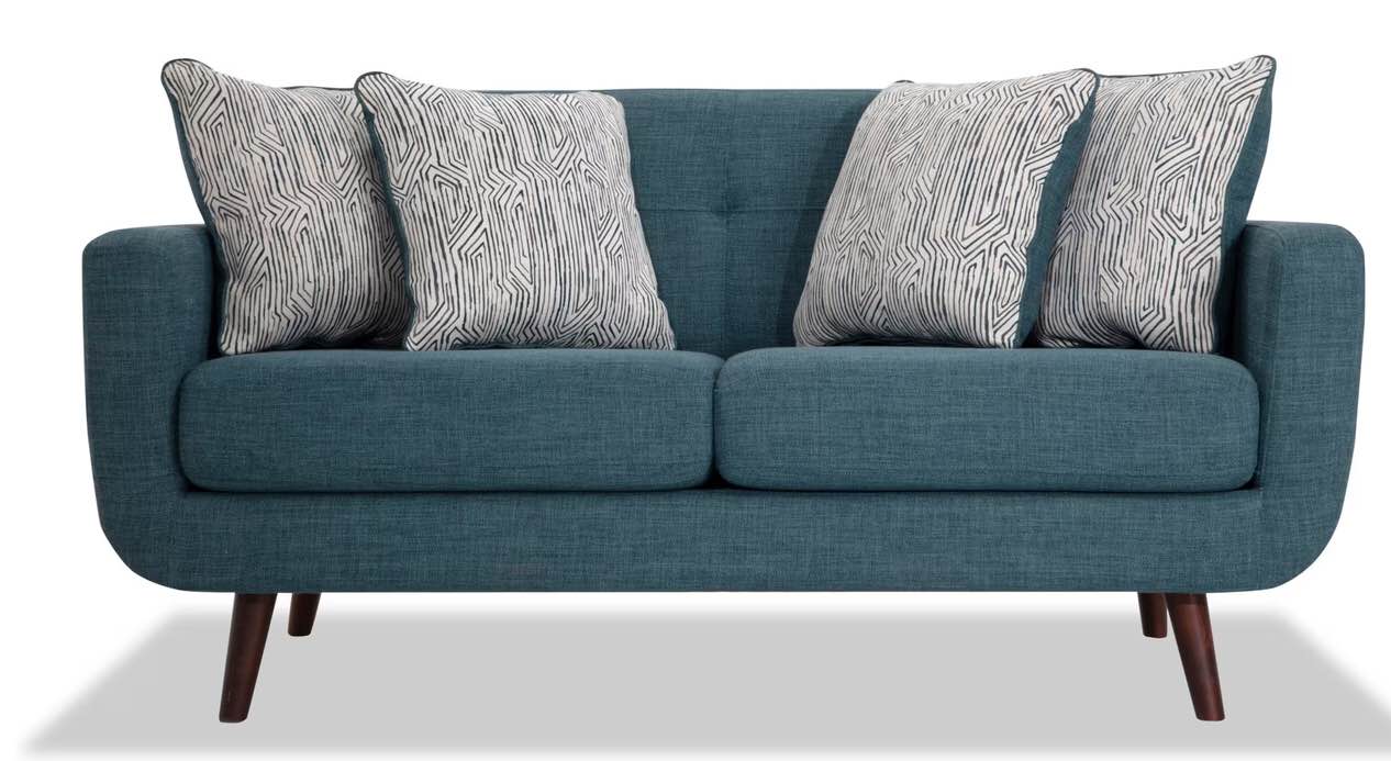 Bettie Teal Loveseat (no pillows) 