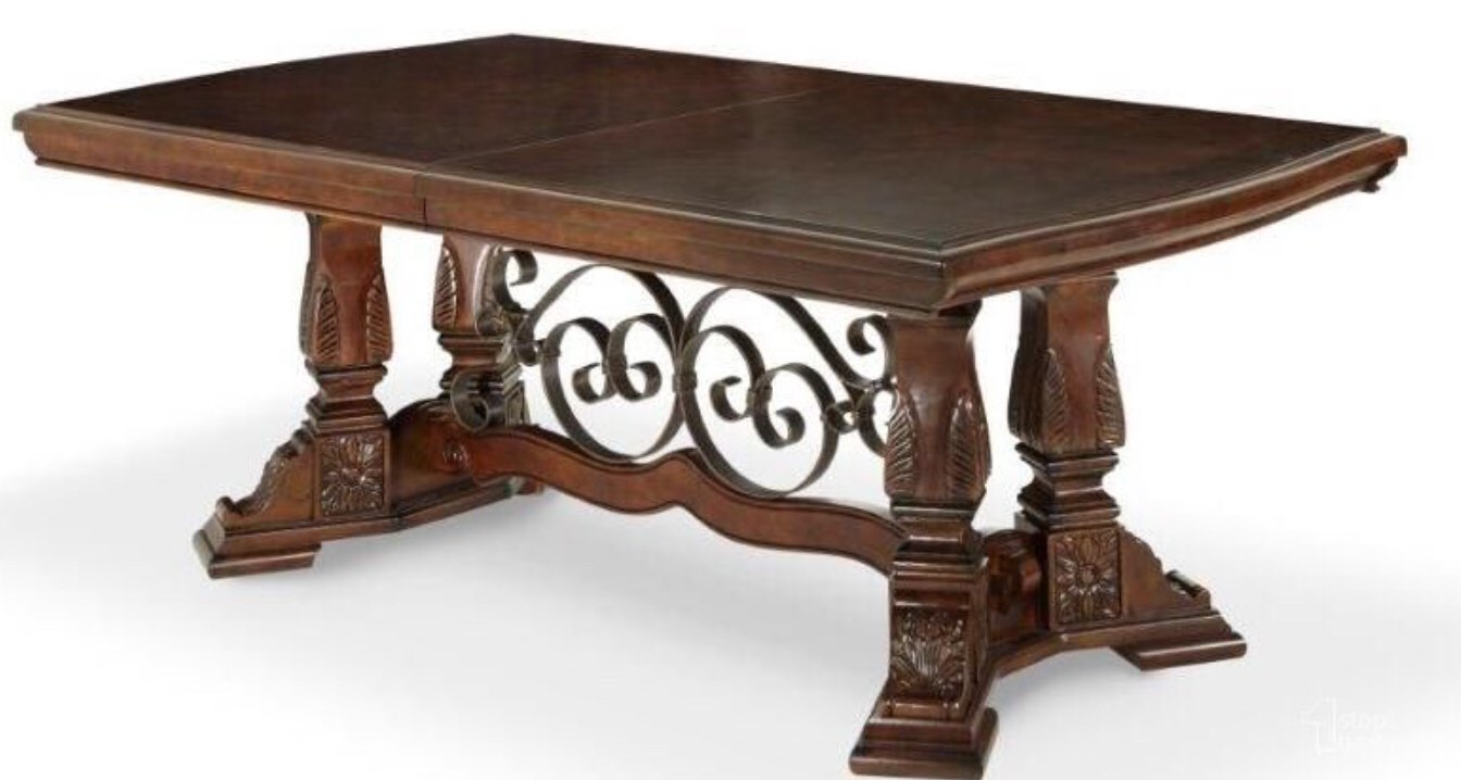 Windsor Court Vintage Fruitwood Dining Table 70002-54 Windsor Court Collection