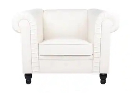  Emery Chesterfield Accent Chair, Luxurious Comfort for Cozy Living Rooms, Mid-Century Modern Accent Chair, Elegance & Serenity