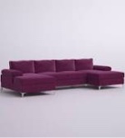 velvet Purple couch (box 3 of 3 only) INCOMPLETE SET