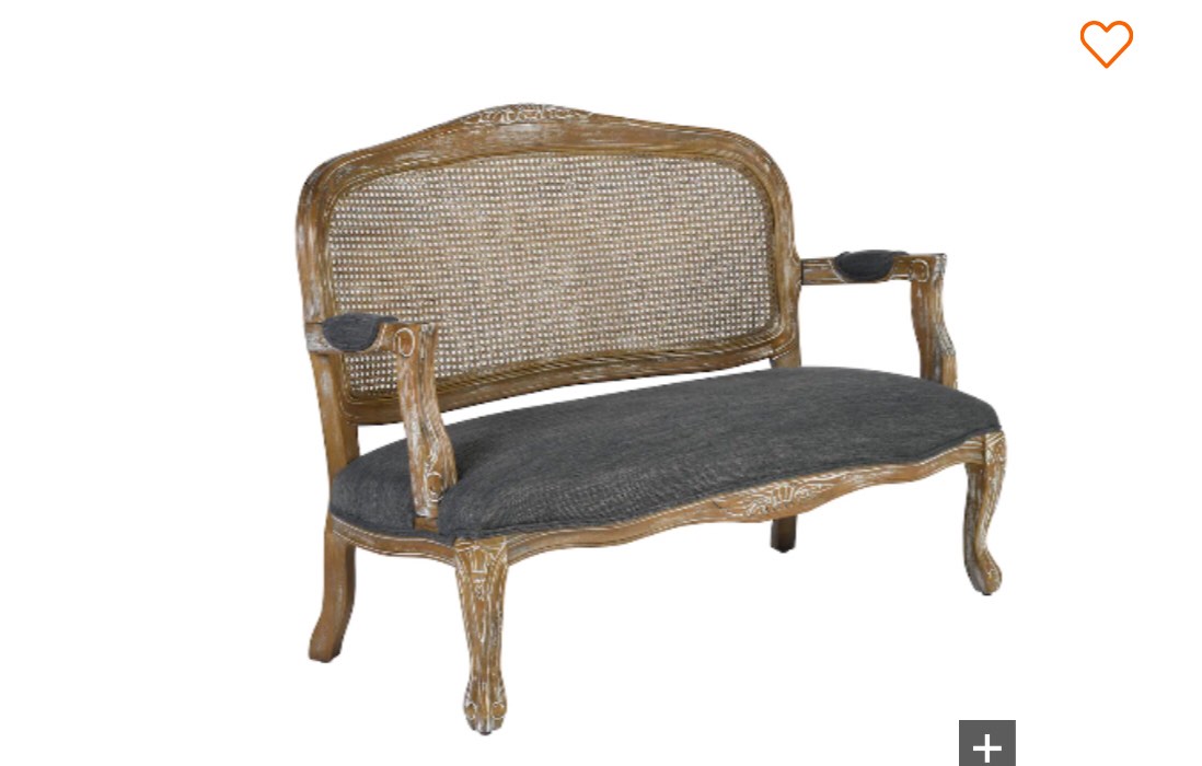 Homy Casa Raynne 52 in. Black Fabric Upholstered 2-Seater Loveseat Model