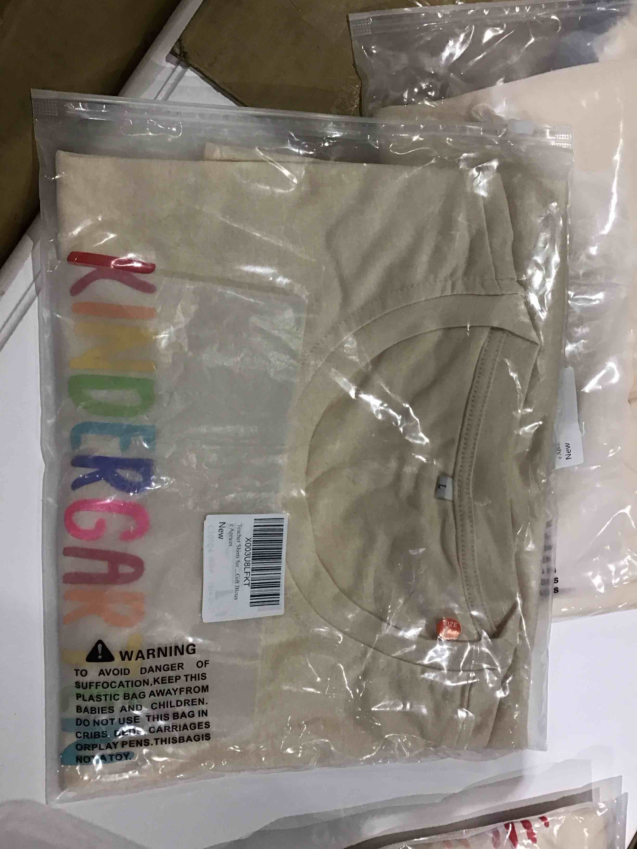 KINDERGARTEN TEACHER - Teacher Shirts for Women Cute Teacher Graphic Tee Teaching Life Tshirts Kindergarten Teacher Casual Short Sleeve Top Apricot01 Medium