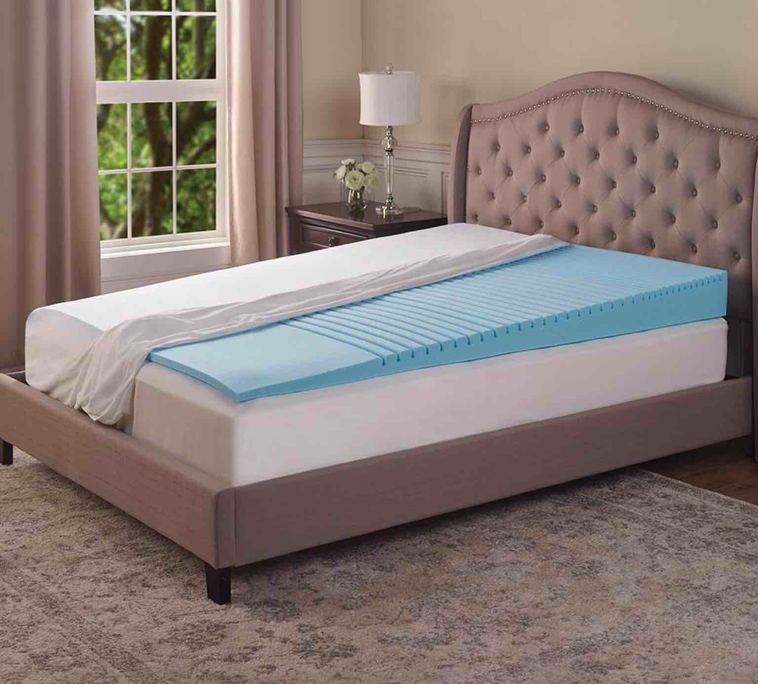 The Inclined Mattress Topper (Twin) Twin. 74" L x 37" W x 6" H. (12 lbs.)
