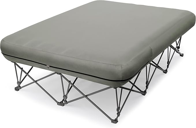 kampkeeper camping cot,camping cots for adults,folding camping cot with inflatable air mattress and carry bag,for outdoor travel camp beach vacation (not included the airpump)