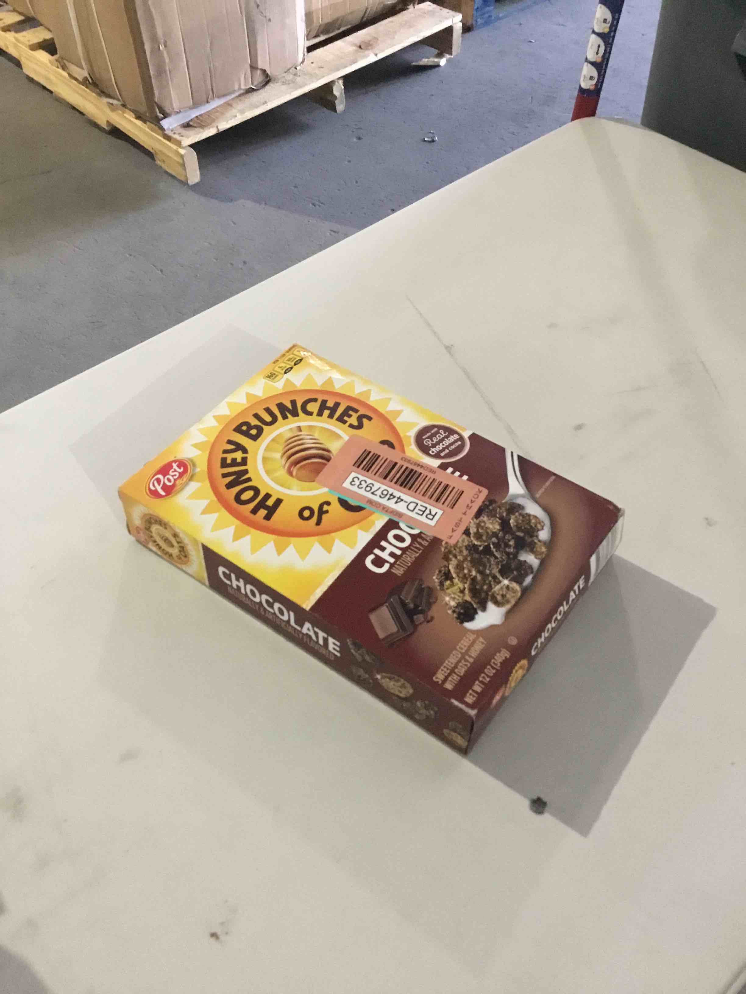 Condition photo showing New/Like New for honey bunches of oats chocolate, 12 ounce box