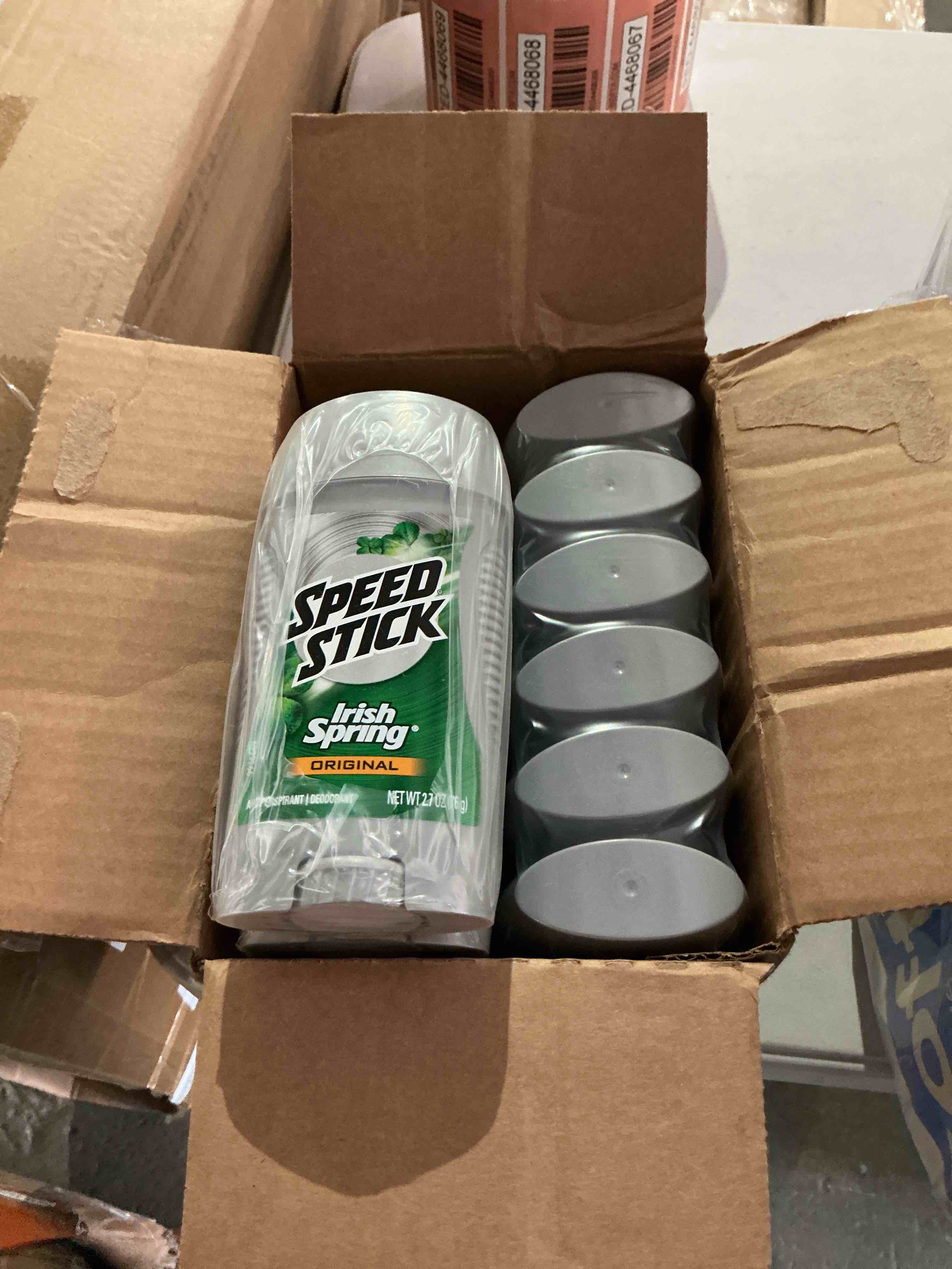 Condition photo showing New/Like New for speed stick irish spring original antiperspirant deodorant 2.7 oz (pack of 12)