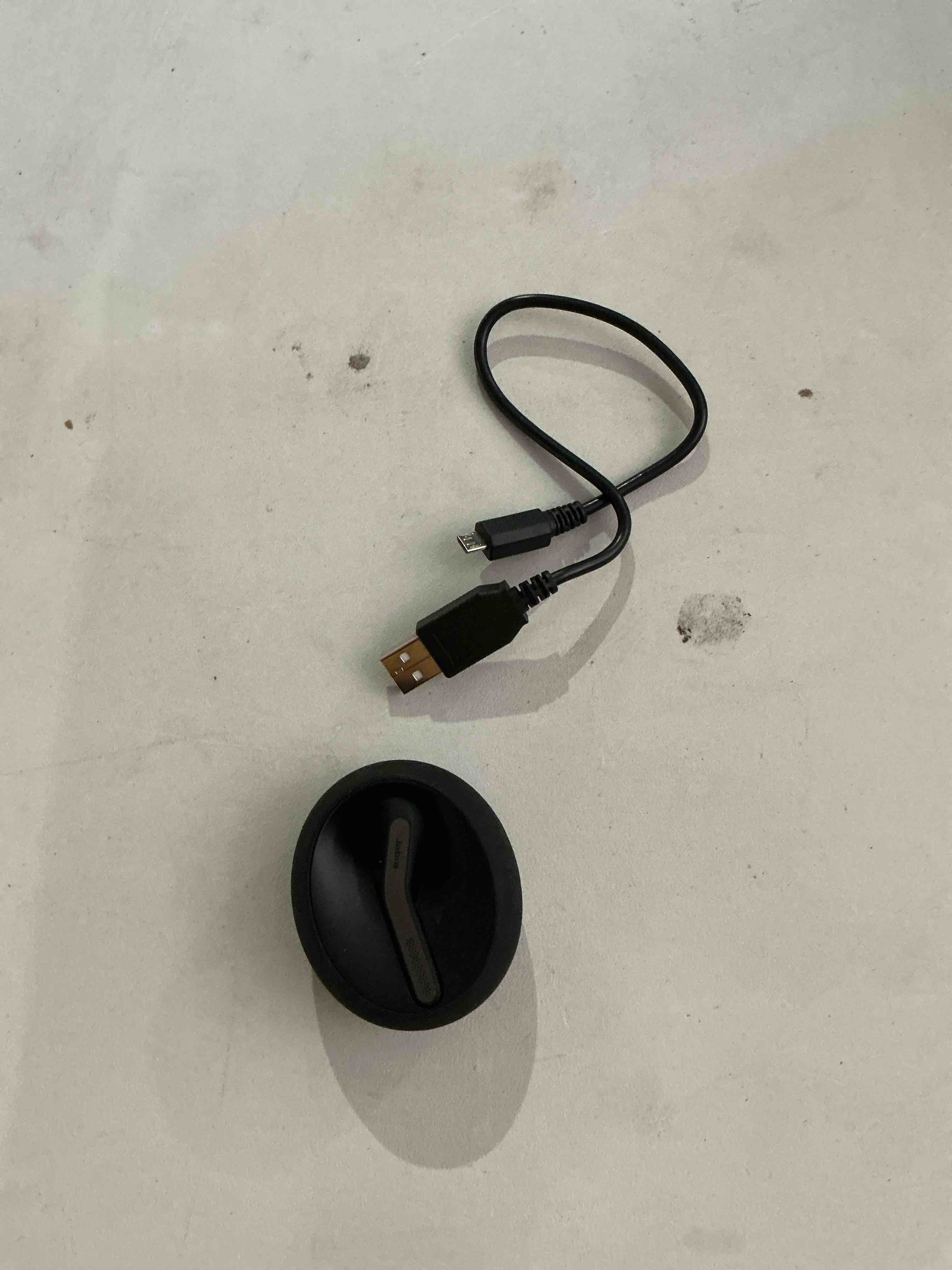 Condition photo showing As Is for jabra talk 55 bluetooth headset for high definition hands-free calls with dual mic noise cancellation, touch controls and portable carrying case (black)
