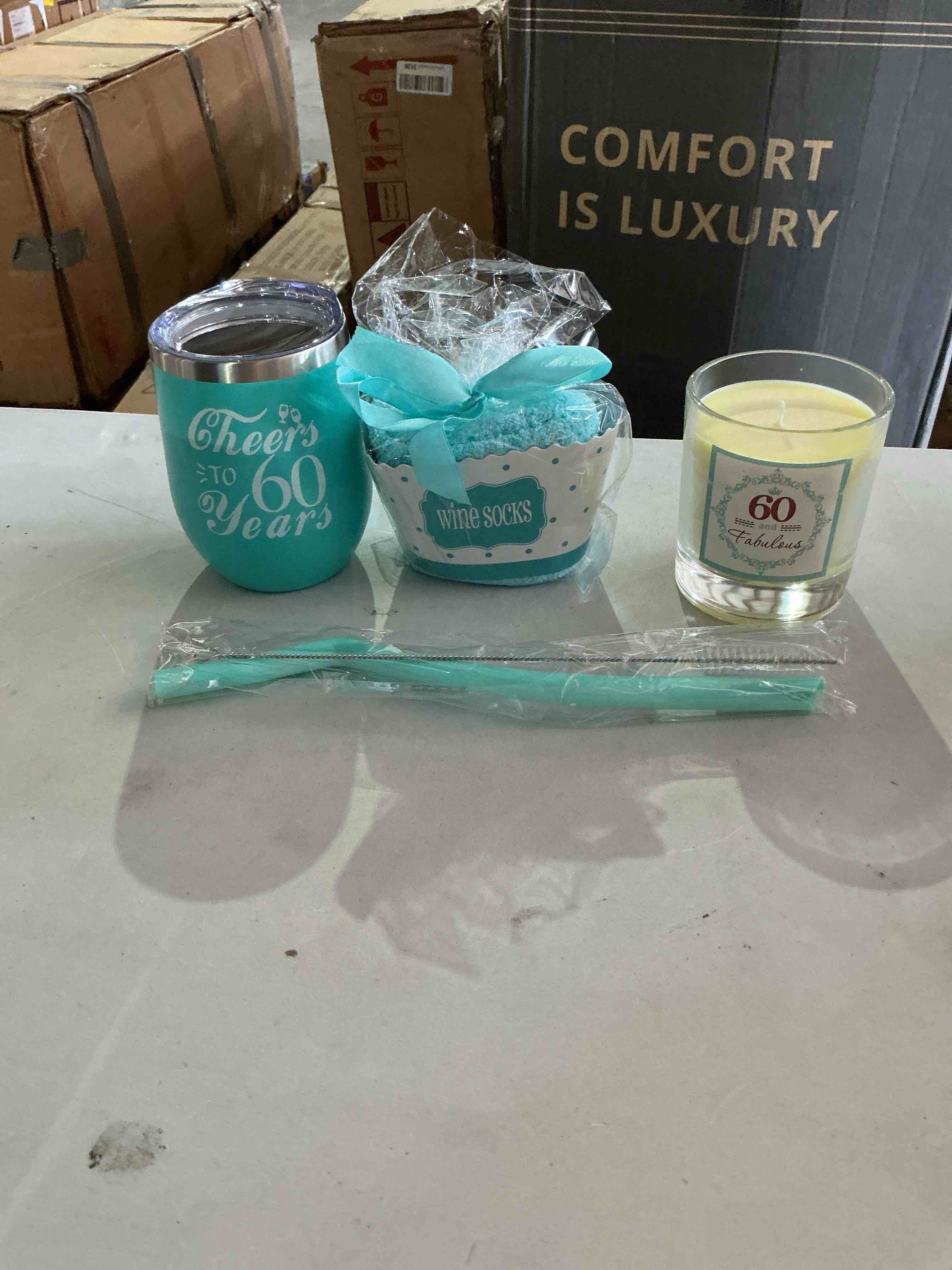 Condition photo showing New/Like New for cheers to 60 years gift set 