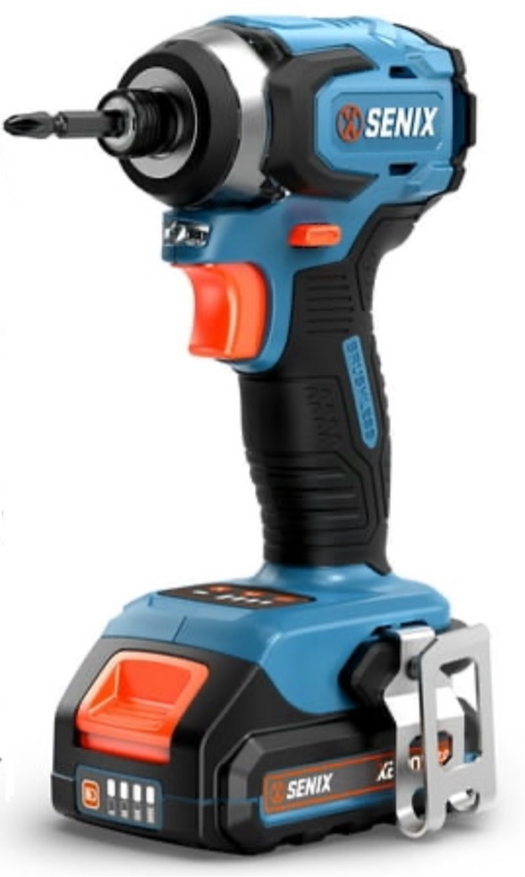 senix 20 volt max* 1/4-inch impact driver, brushless motor, 130 foot-pound of max torque, 3000 rpm pdix2-m2