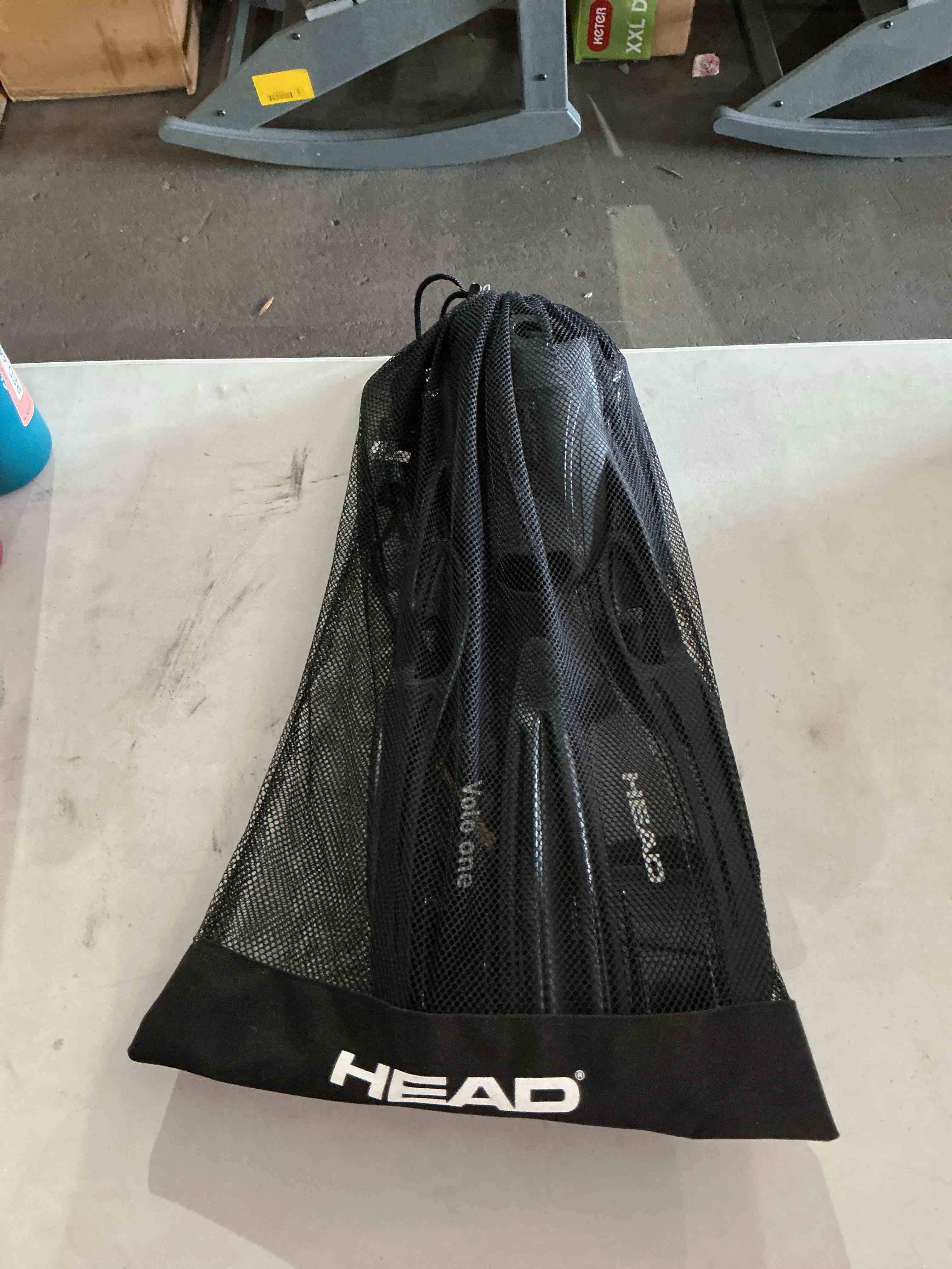 Condition photo showing New/Like New for mares unisex adult volo one snorkeling fins | adjustable open heel swim flippers w/ optimized pivoting blade, elastic straps & quick release buckles | mesh carry bag included, large
