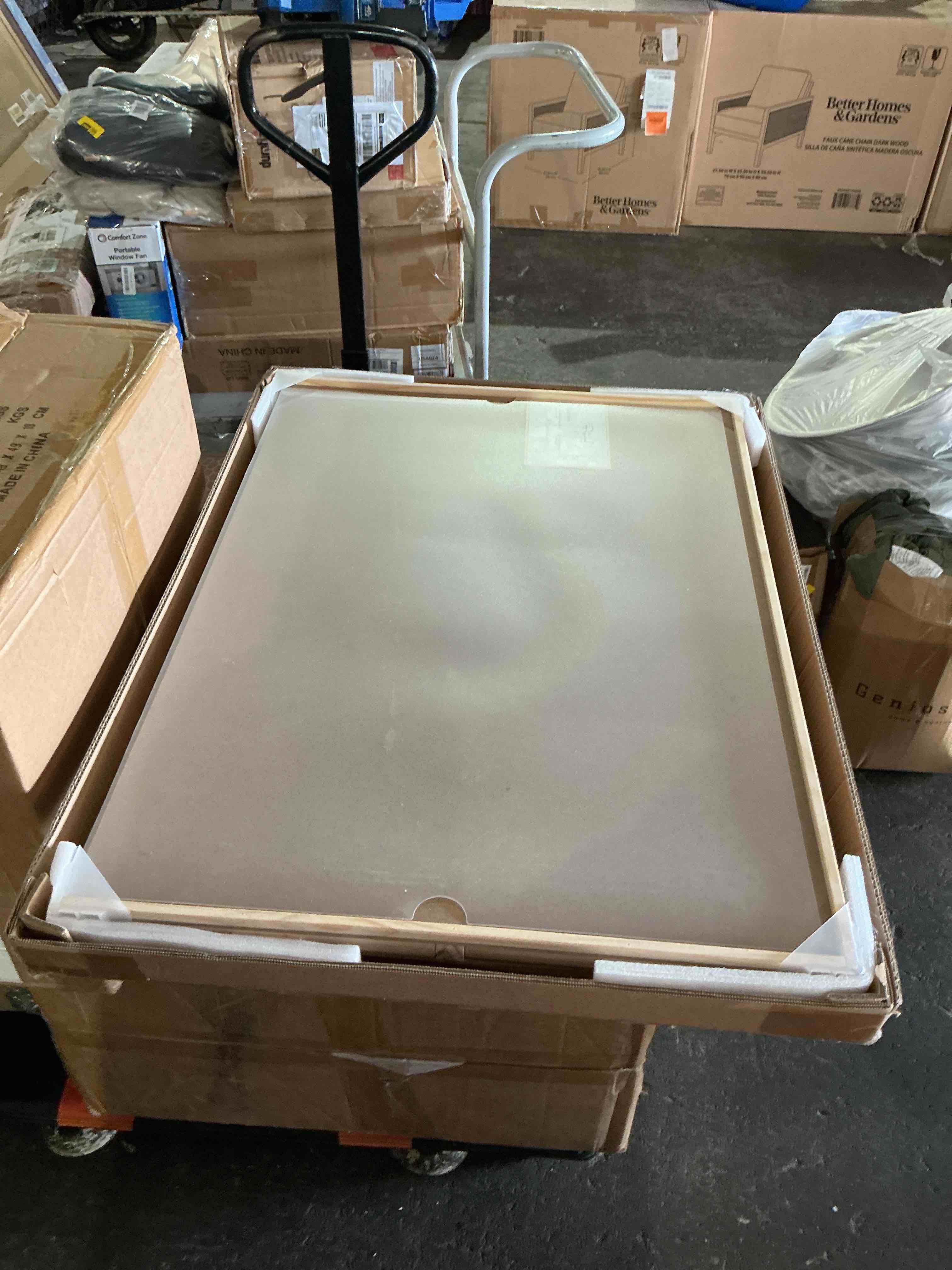 Condition photo showing Good Condition for 1000 piece rotating puzzle board with drawers and cover - 4 drawers, wooden jigsaw puzzle table | 30” x 22”| jigsaw puzzle board - portable puzzle tables for adults and kids by beyond innoventions