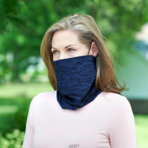 The Kid's Filtered Antibacterial Cooling Gaiter Scarf Blue