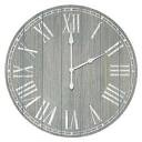 Elegant Designs HG2003-DGW Wood Plank 23" Large Coastal Rustic Wall Clock, Dark Gray Wash