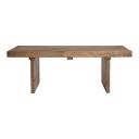 CREATIVEOP Scandinavian Slatted Wood Coffee Table, Natural DF7020