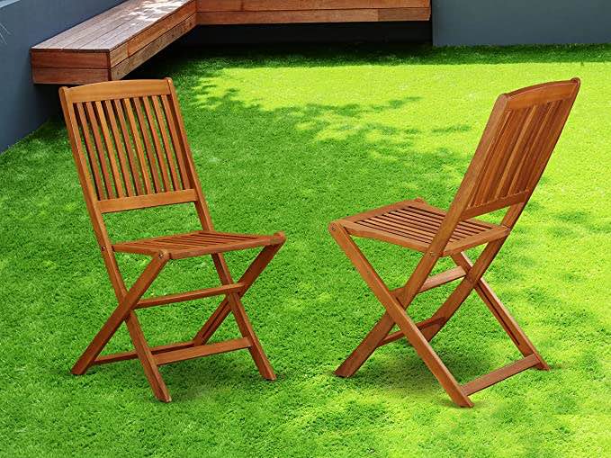 East West Furniture Dining Chair With Grey cushions - SET OF 2 