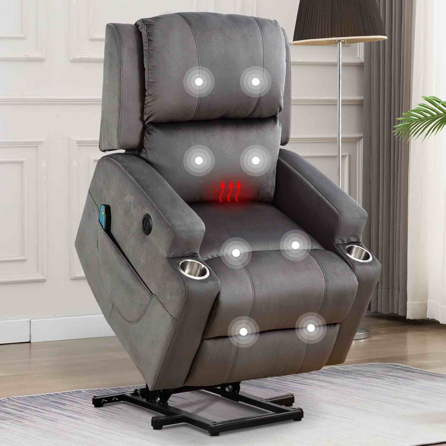Electric Lift Recliner for the Elderly with Massage Therapy