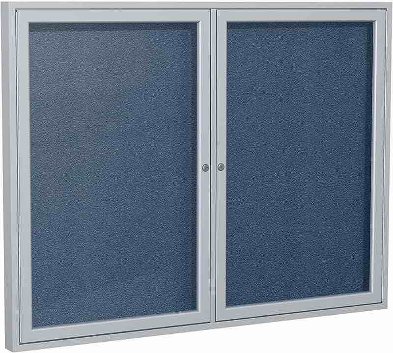 Ghent 36"x48" 2-Door Outdoor Enclosed Vinyl Bulletin Board 