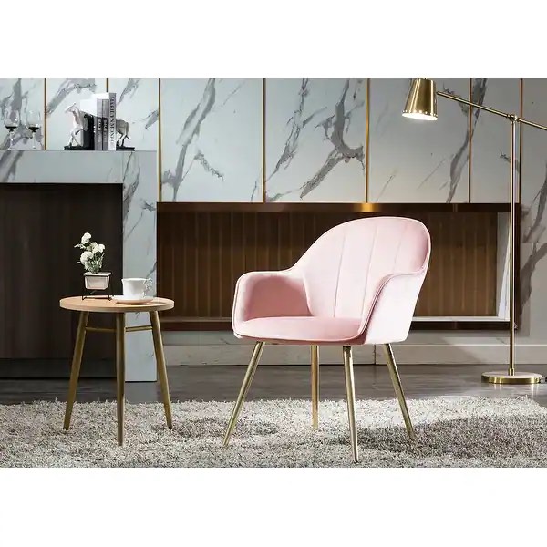 Carson Carrington Tavelsrum Velvet Dining Room Chair - Pink 